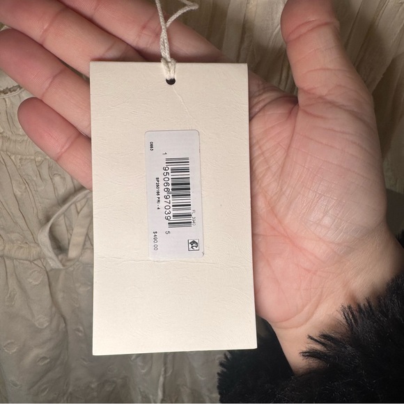 Ulla Johnson Palma Crochet Trimmed Fil Coupe Cotton Midi Dress in Pristine - Picture 9 of 16